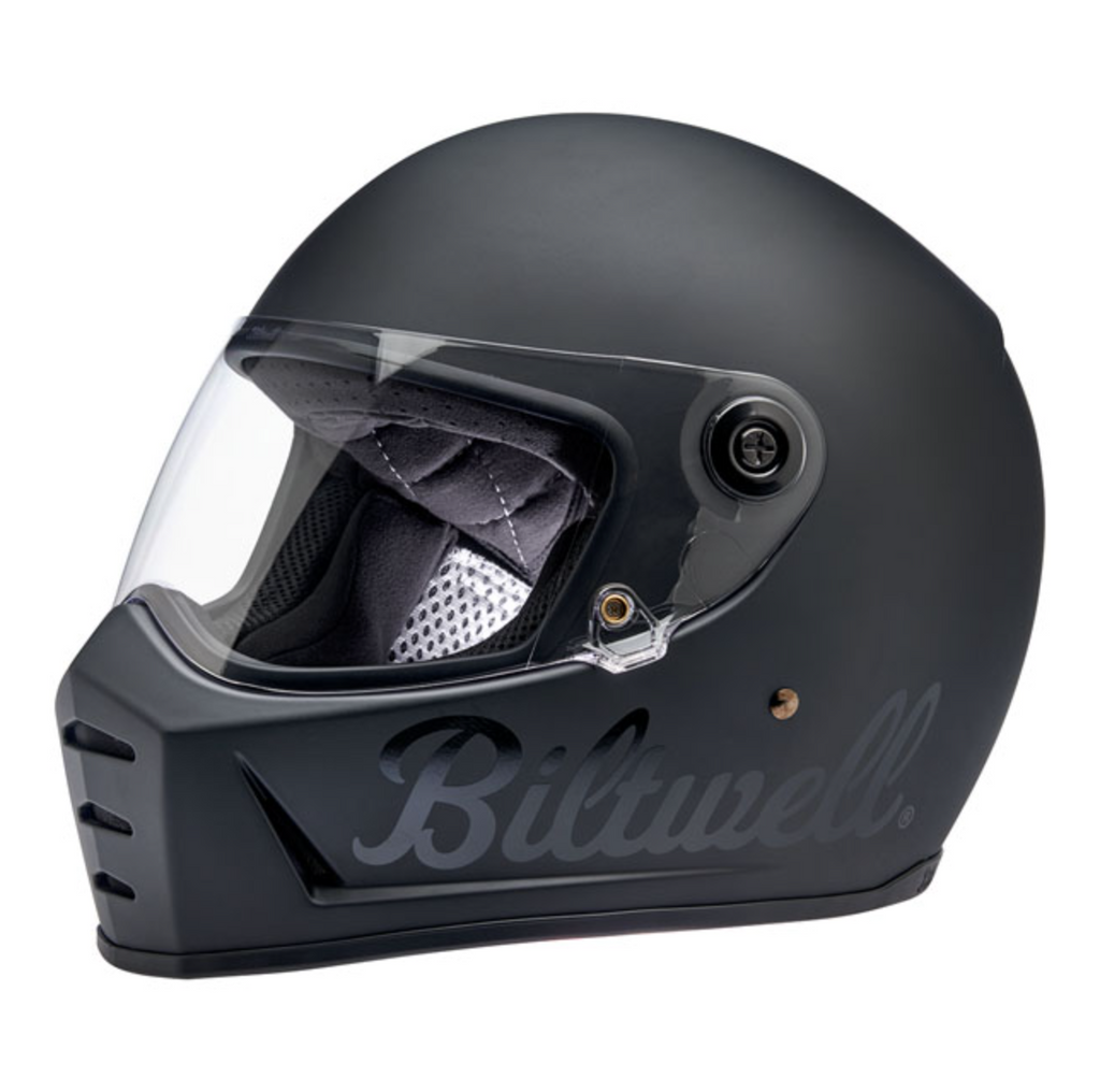 BILTWELL LANE SPLITTER HELMET PODIUM FLAT BLACK FACTORY - Dutch on Wheels